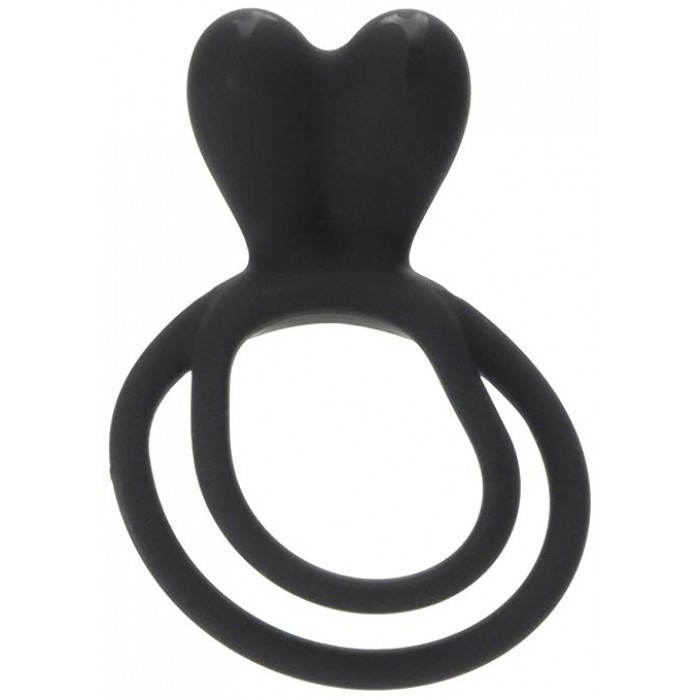 Двойное кольцо Bunny Cock Ring, черное