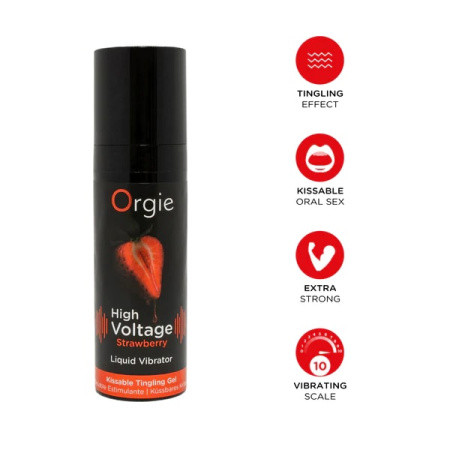 Гель Orgie High Voltage клубника, 15 мл