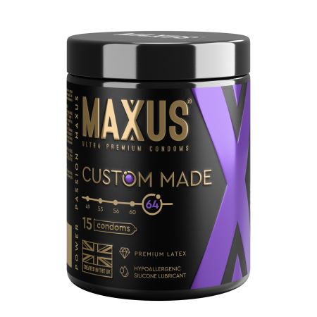 Презервативы MAXUS Made №15 с диаметром 64 мм п/к