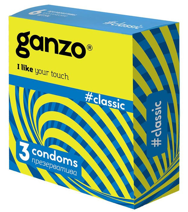 Презерватив "GANZO" CLASSIC №3 классические с обильной смазкой