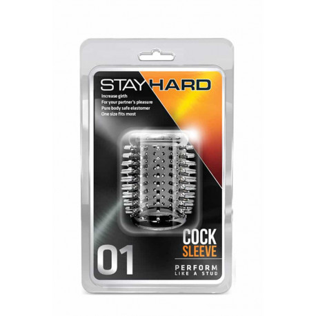 Насадка Stay Hard Cock 01" прозрачная