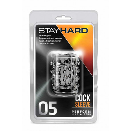 Насадка Stay Hard Cock 05" прозрачная