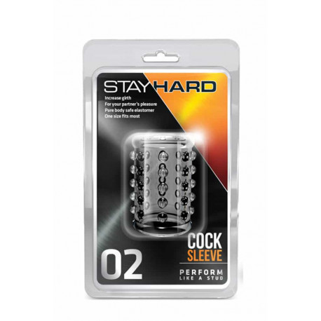 Насадка Stay Hard Cock 02" прозрачная