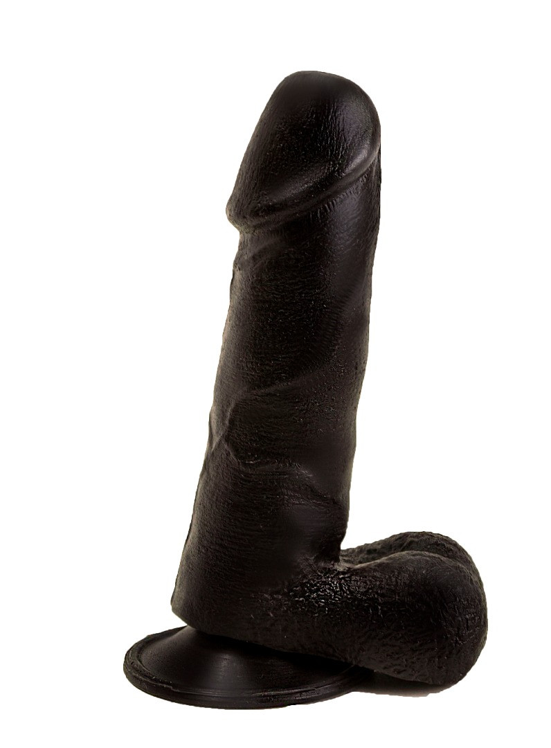 Фаллоимитатор на присоске черный 401700