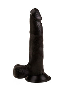 Фаллоимитатор на присоске черный 401800