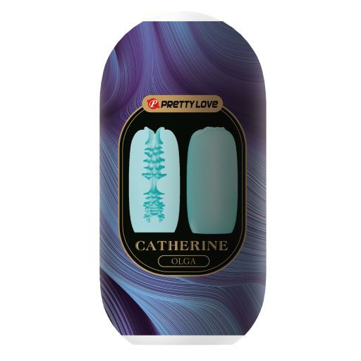 Мастурбатор CATHERINE OLGA, голубой 7.4 см