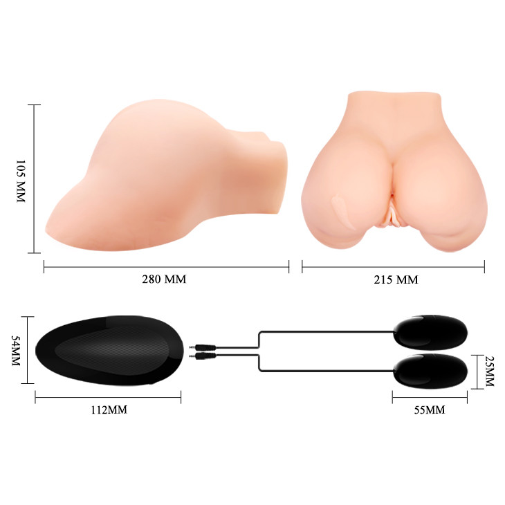 Мастурбатор Crazy Bull Julie вагина-анус с вибрацией  