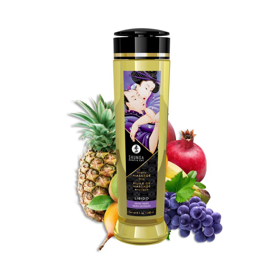 Масло Shunga Erotic Massage Oil Экзотические фрукты, 240 мл