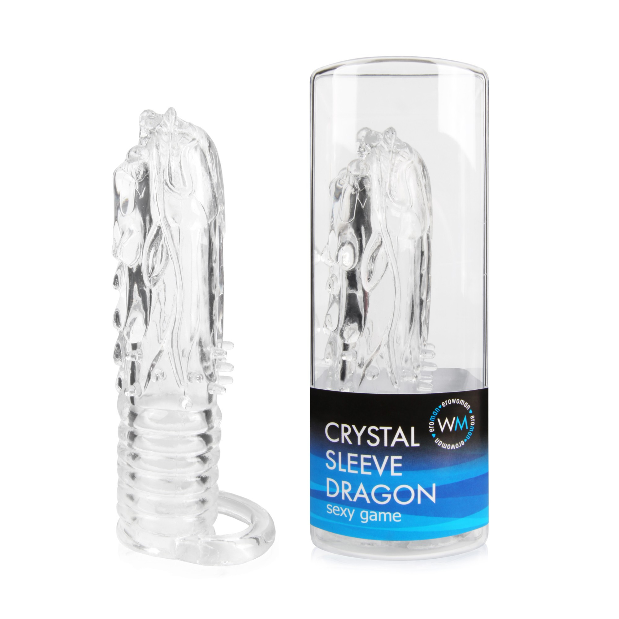 Насадка "CRYSTAL SLEEVE" прозрачная дракон